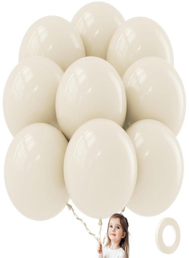 ADOINBY 36 Inch White Sand Balloons - 9Pcs Giant White Sand Balloons Jumbo Large Thick Big Cream Latex Balloons for Birthday Baby Shower Wedding Anniversary Gender Reveal Photo Shoot Party Decorations - Image 1